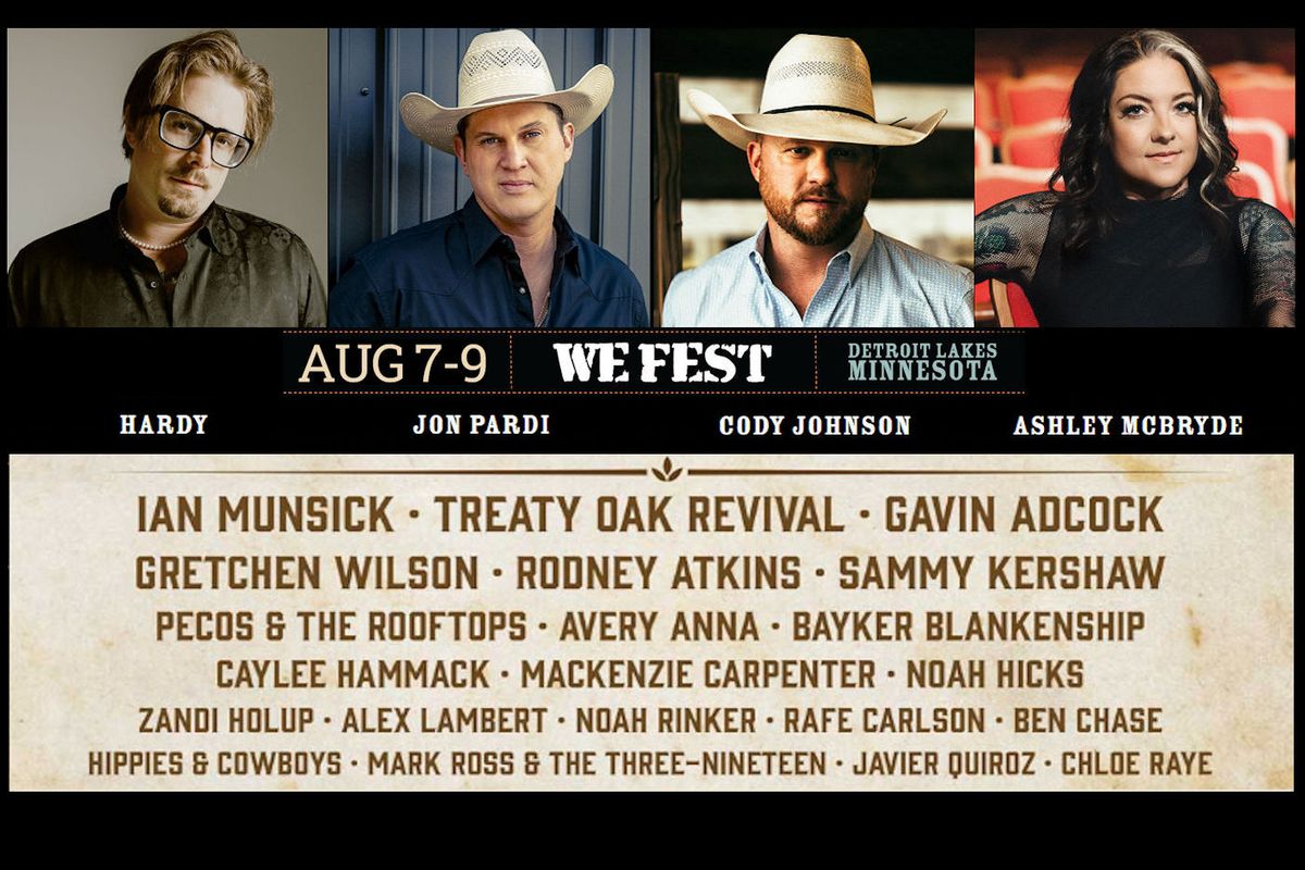2025 WE Fest - Friday at Soo Pass Ranch, 8 August | Event in Detroit Lakes | AllEvents