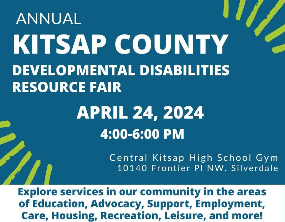 Annual Kitsap County Developmental Disabilities Resource Fair, Central  Kitsap High School, Silverdale, 24 April 2024 | AllEvents.in
