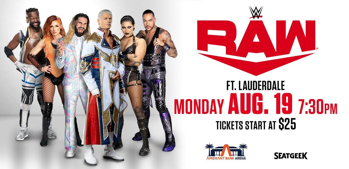 WWE Monday Night RAW, 7 July | Event in Providence | AllEvents