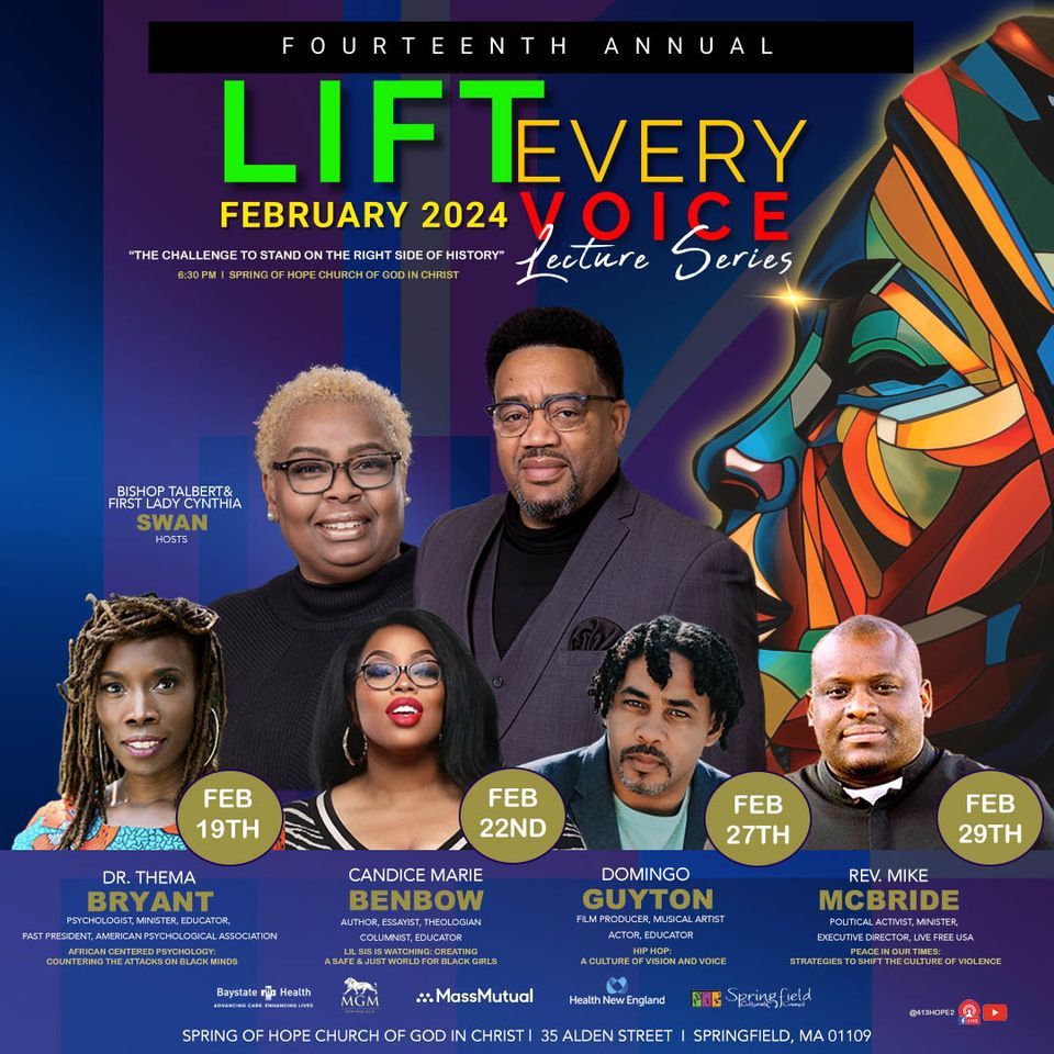 14th Annual Lift Every Voice Lecture Series, 35 Alden St, Springfield