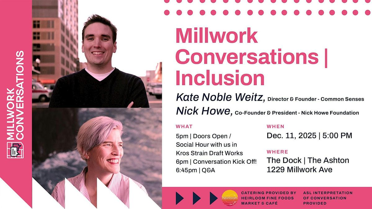 Millwork Conversations | Inclusion, 11 December | Event in Omaha | AllEvents