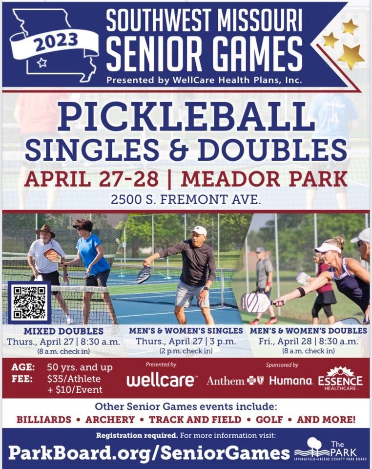 SW MO Senior Games Pickleball Tournament USSP Circuit Event, Meador