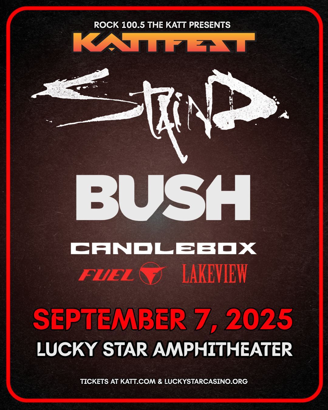 KATTFEST: Staind  Bush  Candlebox  Fuel & Lakeview, 6 September | Event in El Reno | AllEvents