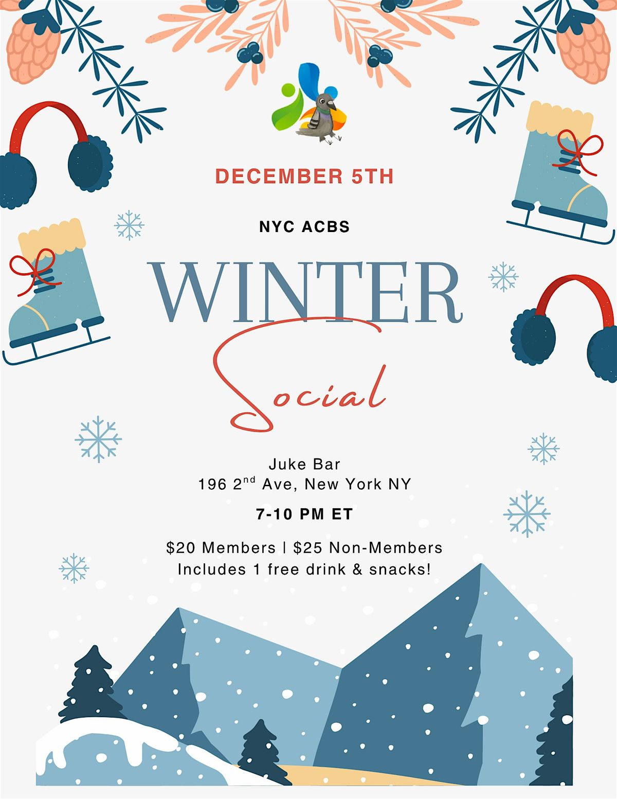 NYC ACBS Winter Social, 5 December | Event in New York | AllEvents