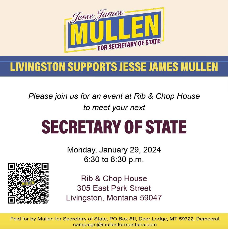 Livingston Fundraiser at Rib & Chop House, Montana's Rib & Chop House