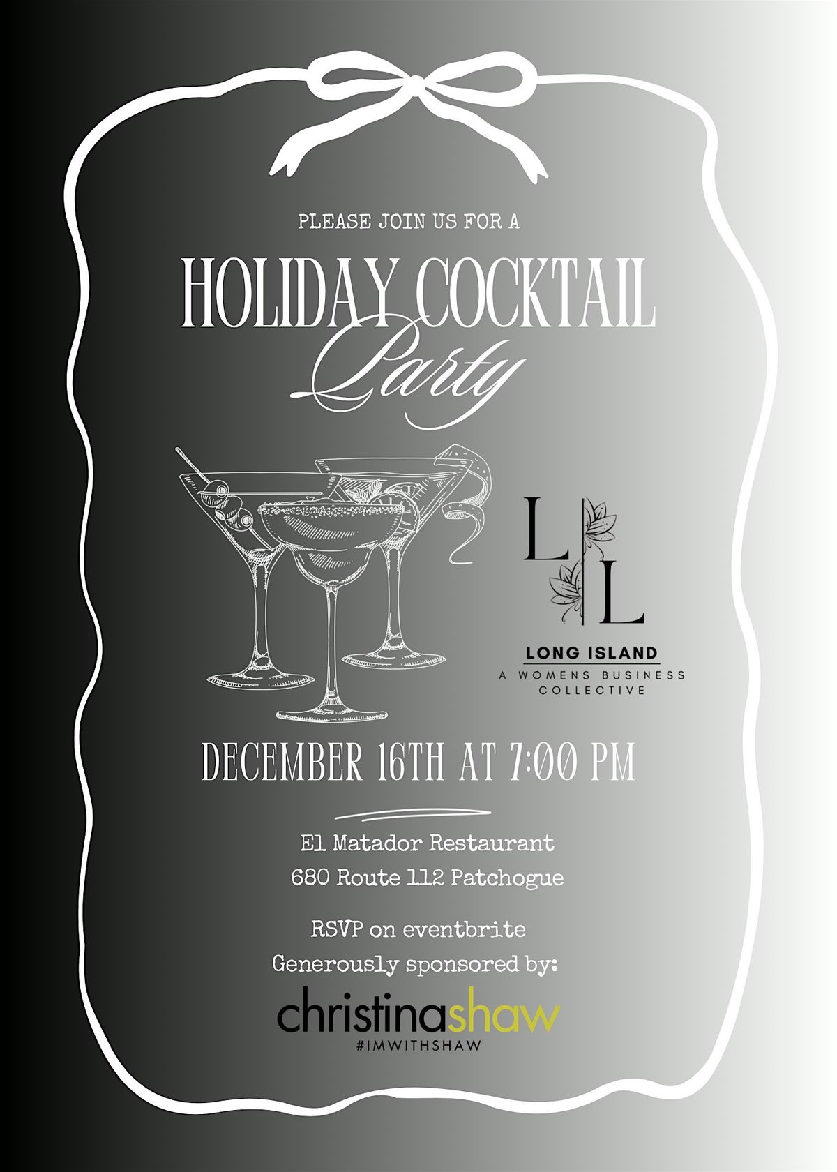 Leverage and Lead: Holiday Cocktail Party, 16 December | Event in East Patchogue | AllEvents