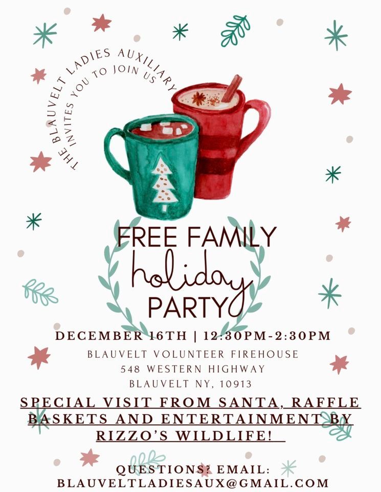 BVFC Community Holiday Party, Blauvelt Volunteer Fire Company Ladies