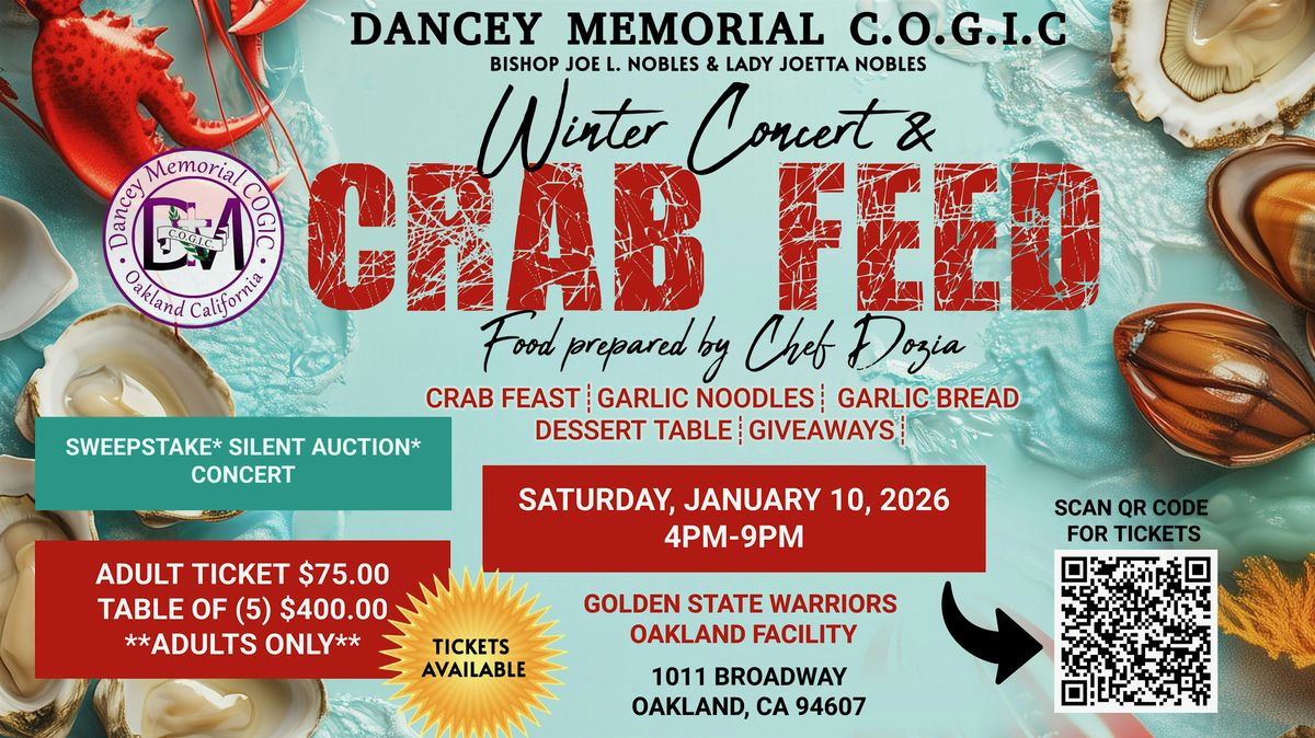 Winter Concert & Crab Feed, 10 January | Event in Oakland | AllEvents