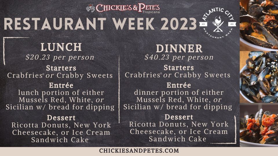 Ac restaurant week chickie s pete s tropicana atlantic city 10