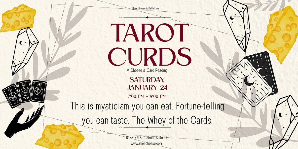Tarot Curd: A Cheese & Card Reading, 24 January | Event in Phoenix | AllEvents