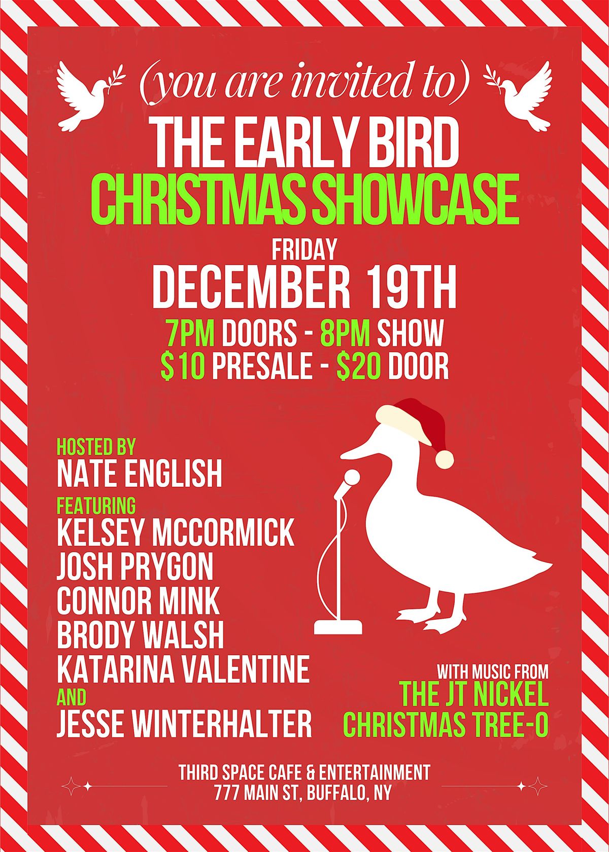 Early Bird Christmas Showcase, 19 December | Event in Buffalo | AllEvents