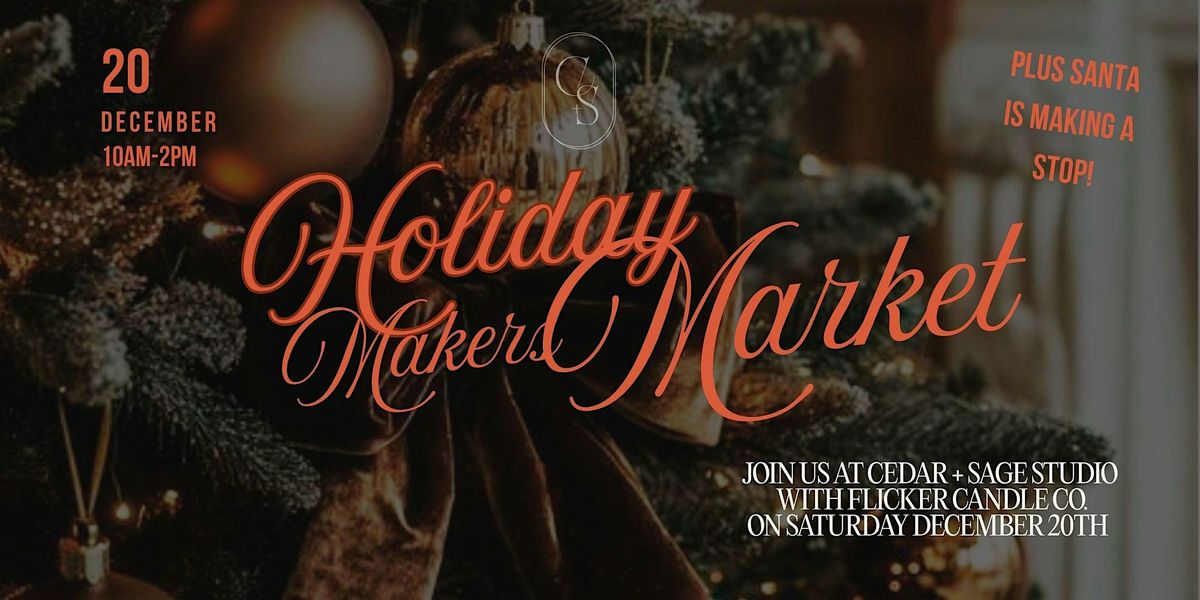 ✨ Holiday Makers Market at Cedar + Sage Studio ✨, 20 December | Event in Eagle | AllEvents