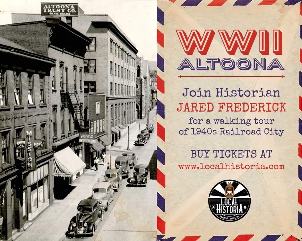 WWII Walking Tour in Altoona with Jared Frederick, Levity Brewing Co