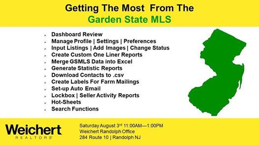 Getting The Most From Gsmls At Weichert Realtors Randolph Nj