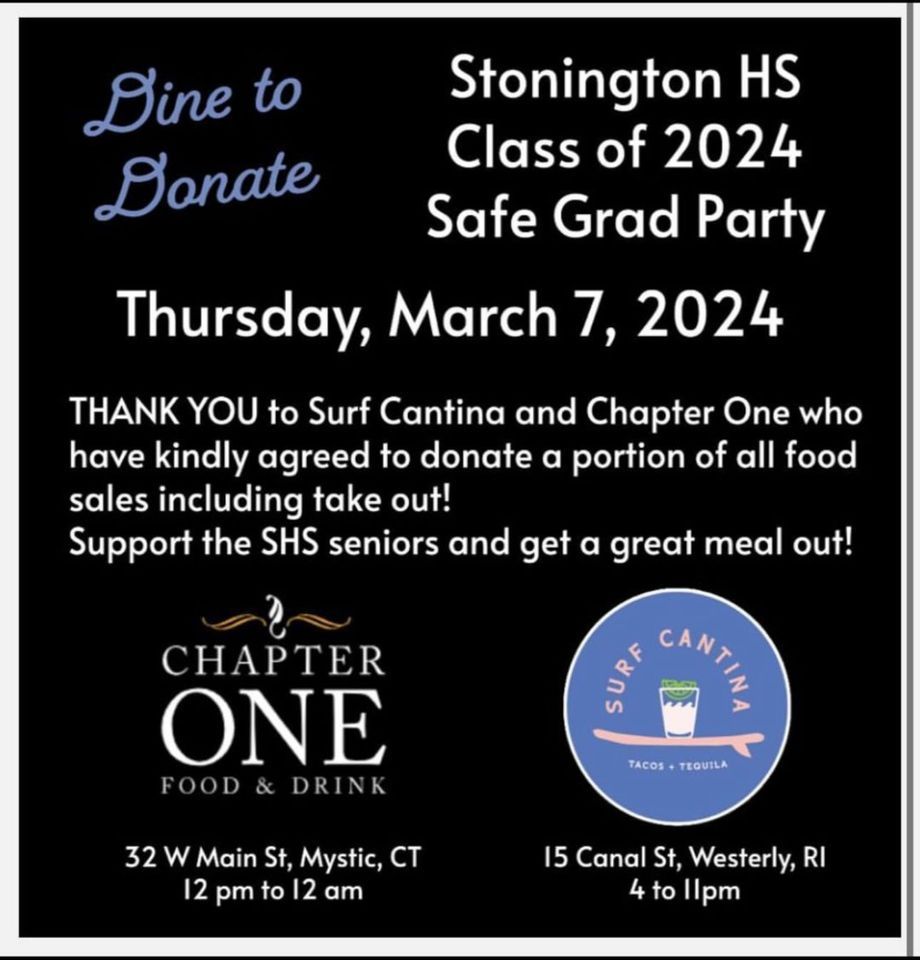 Dine to Donate: Chapter One & Surf Cantina for Class of 2024 Safe Grad ...