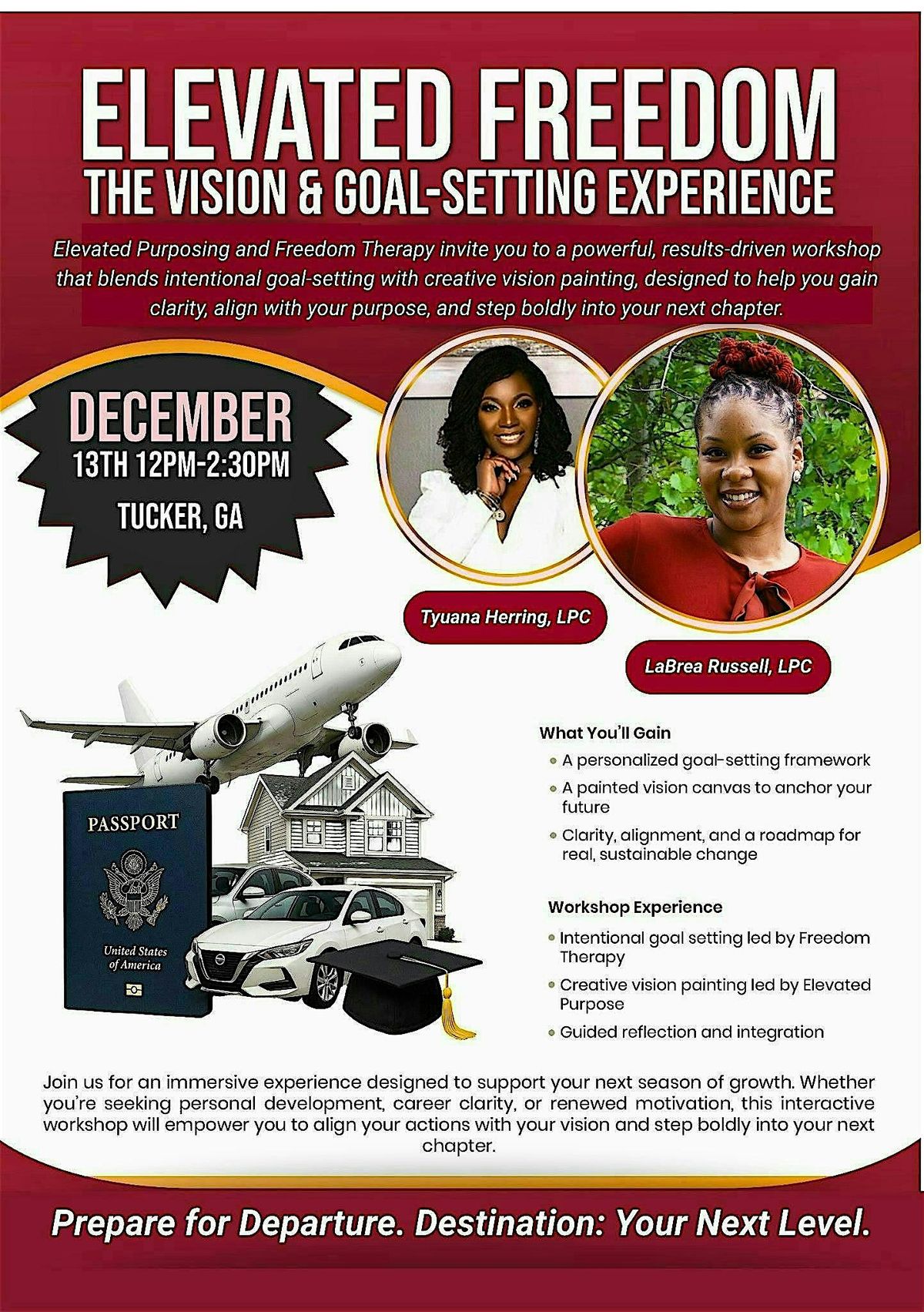 Destination 2026:Vision & Goal Setting Workshop, 13 December | Event in Tucker | AllEvents