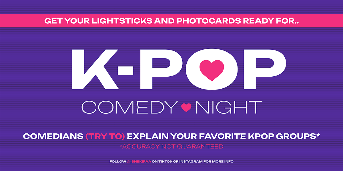 K-POP COMEDY NIGHT, 11 January | Event in Chicago | AllEvents