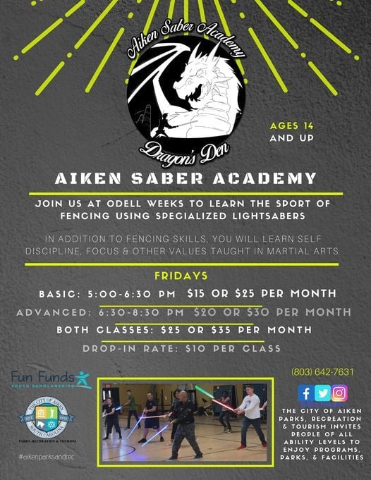 Aiken Saber Academy Odell Weeks Aiken April 23 2021 Allevents In Odell Weeks Christmas Craft Show 2021