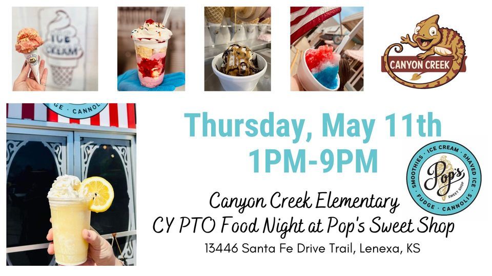 CY PTO Food Night at Pops Sweet Shop of Lenexa, Pop’s Sweet Shop of