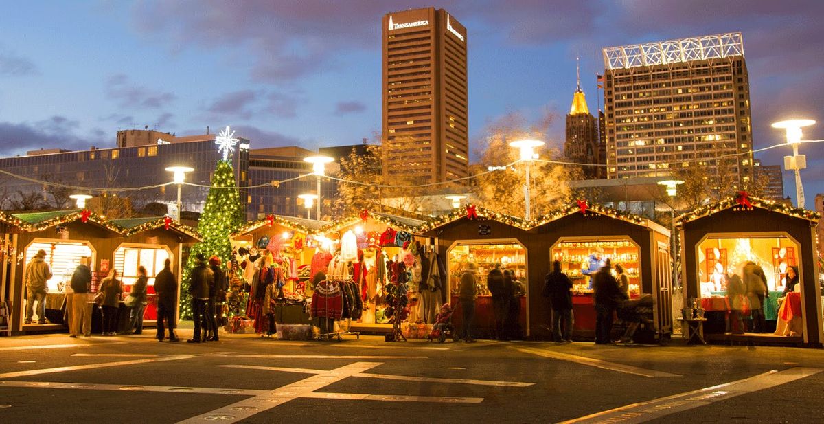 Baltimore Inner Harbor 2019 Christmas Village December 1, 2019