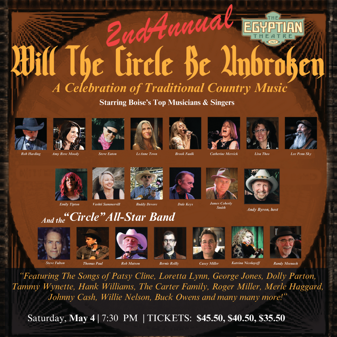 Will The Circle Be Unbroken at Egyptian Theatre - ID, 23 November | Event in Boise | AllEvents