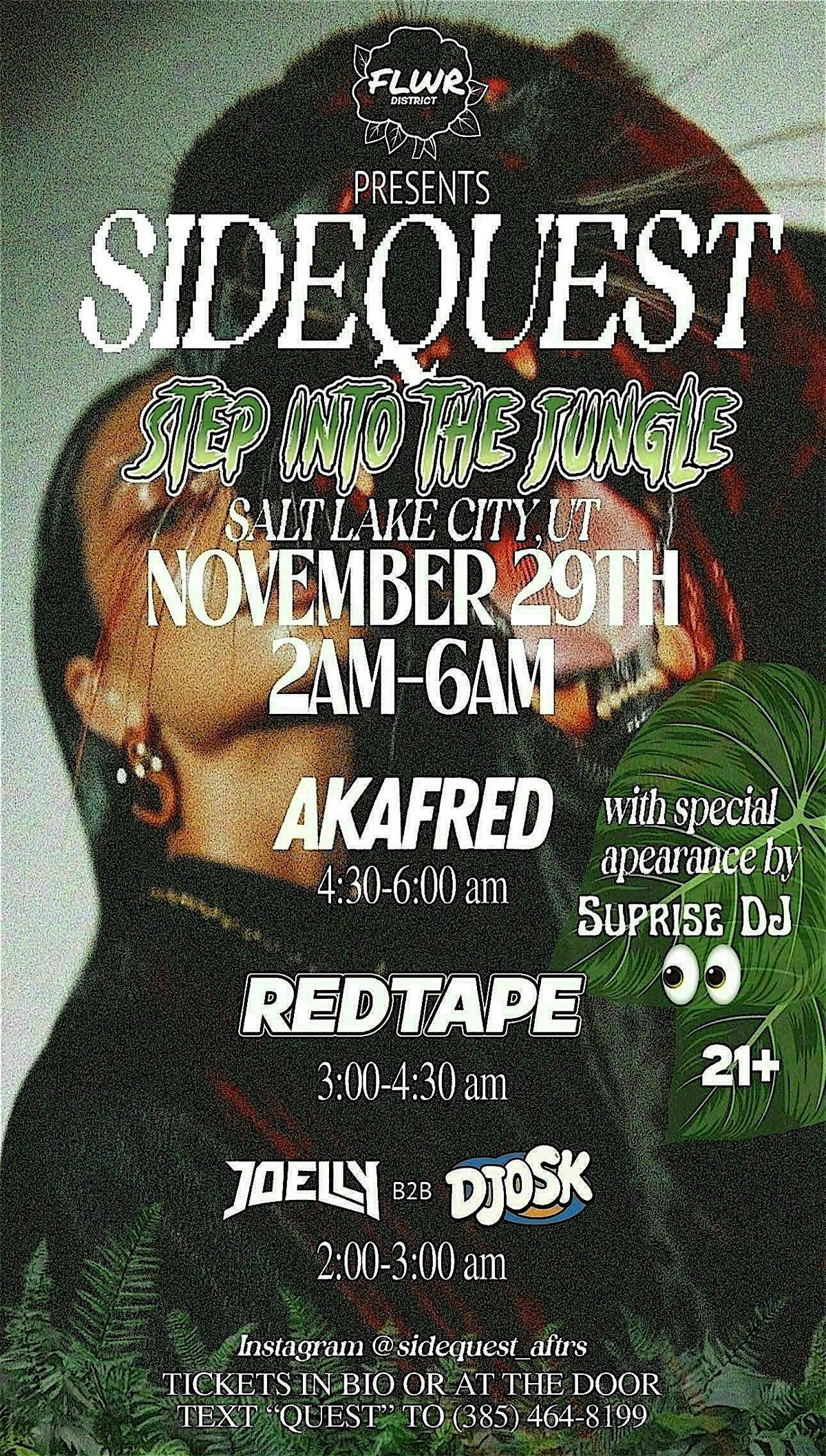 SIDEQUEST Presents Step Into the Jungle LA TAKEOVER, 29 November | Event in Salt Lake City | AllEvents