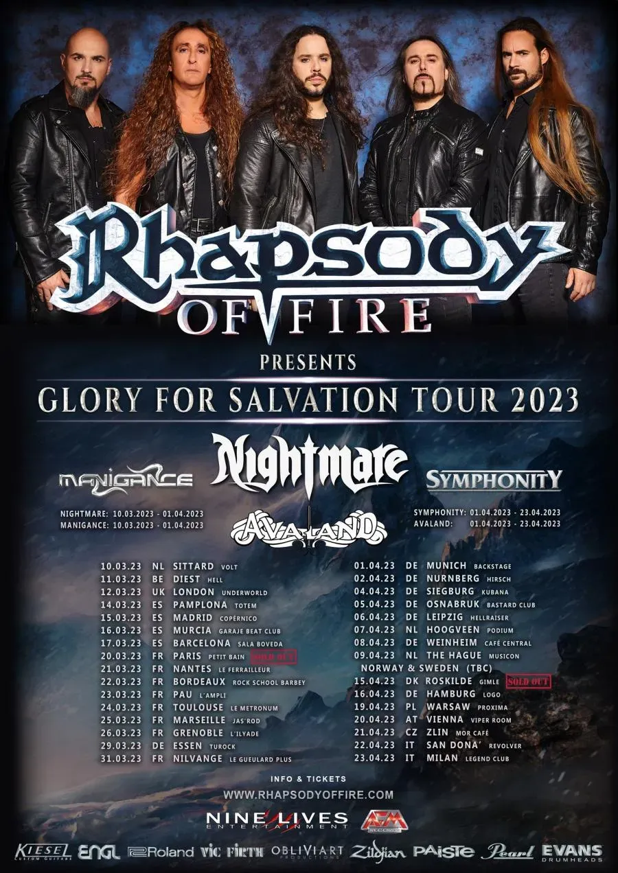 Rhapsody of Fire at Granada Theater Dallas, 6 September | Event in Dallas | AllEvents