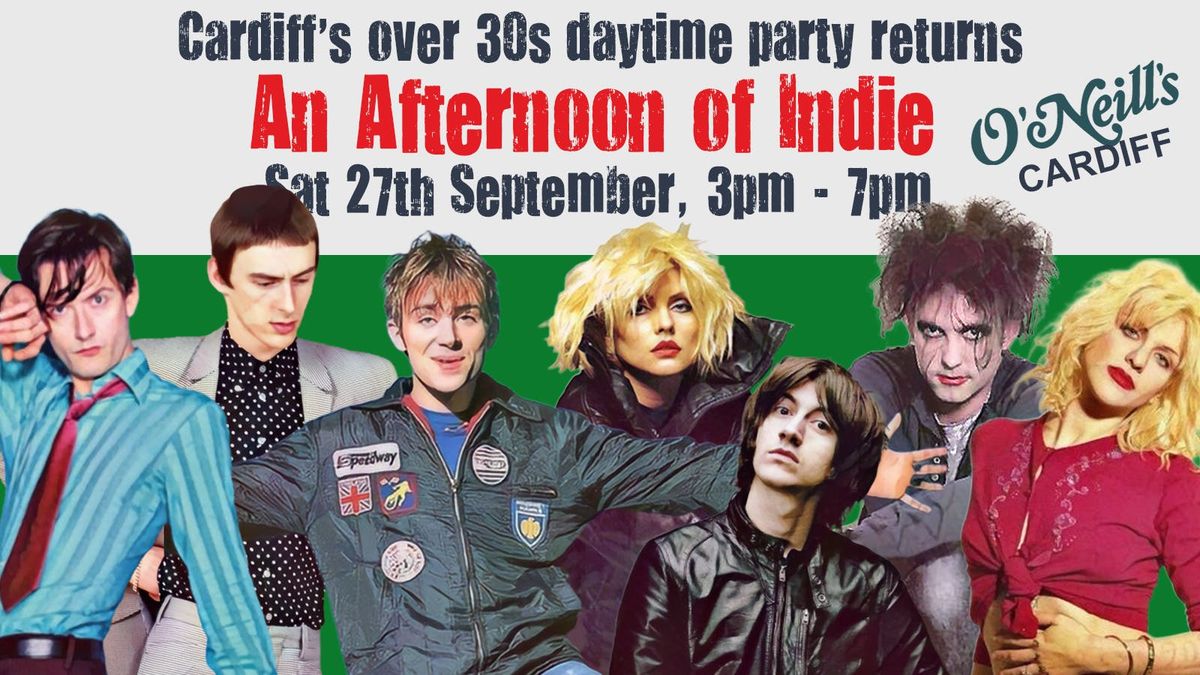 CARDIFF: An Afternoon of indie - Indie for the over 30s: 27th September, 3pm-7pm, 27 September | Event in Cardiff
