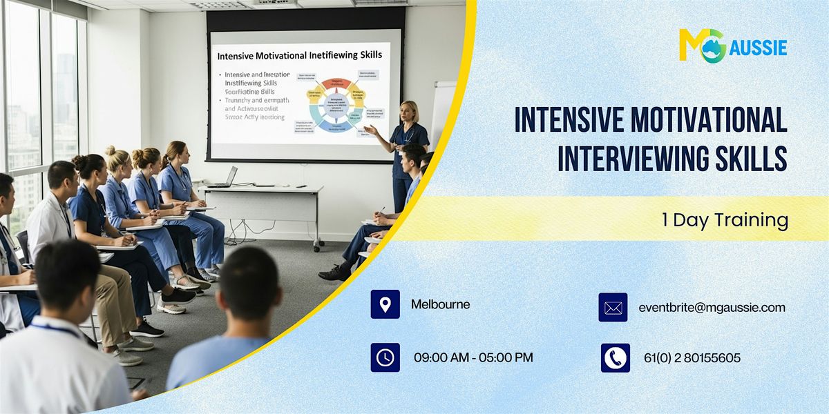 Intensive Motivational Interviewing Skills– 1 Day Course in Melbourne, 5 December | Event in Melbourne | AllEvents