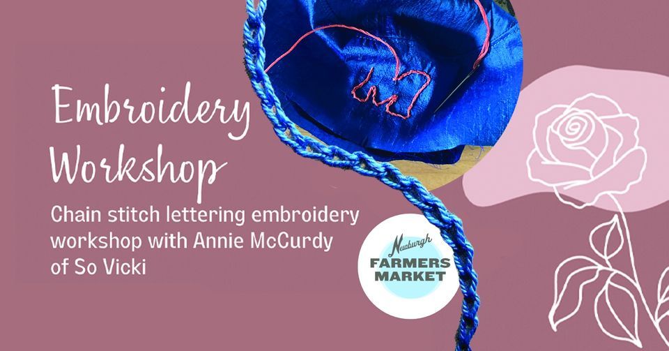 Chainstitch Monogram Workshop - FREE, The Ritz Theater, Balmville, 16 ...