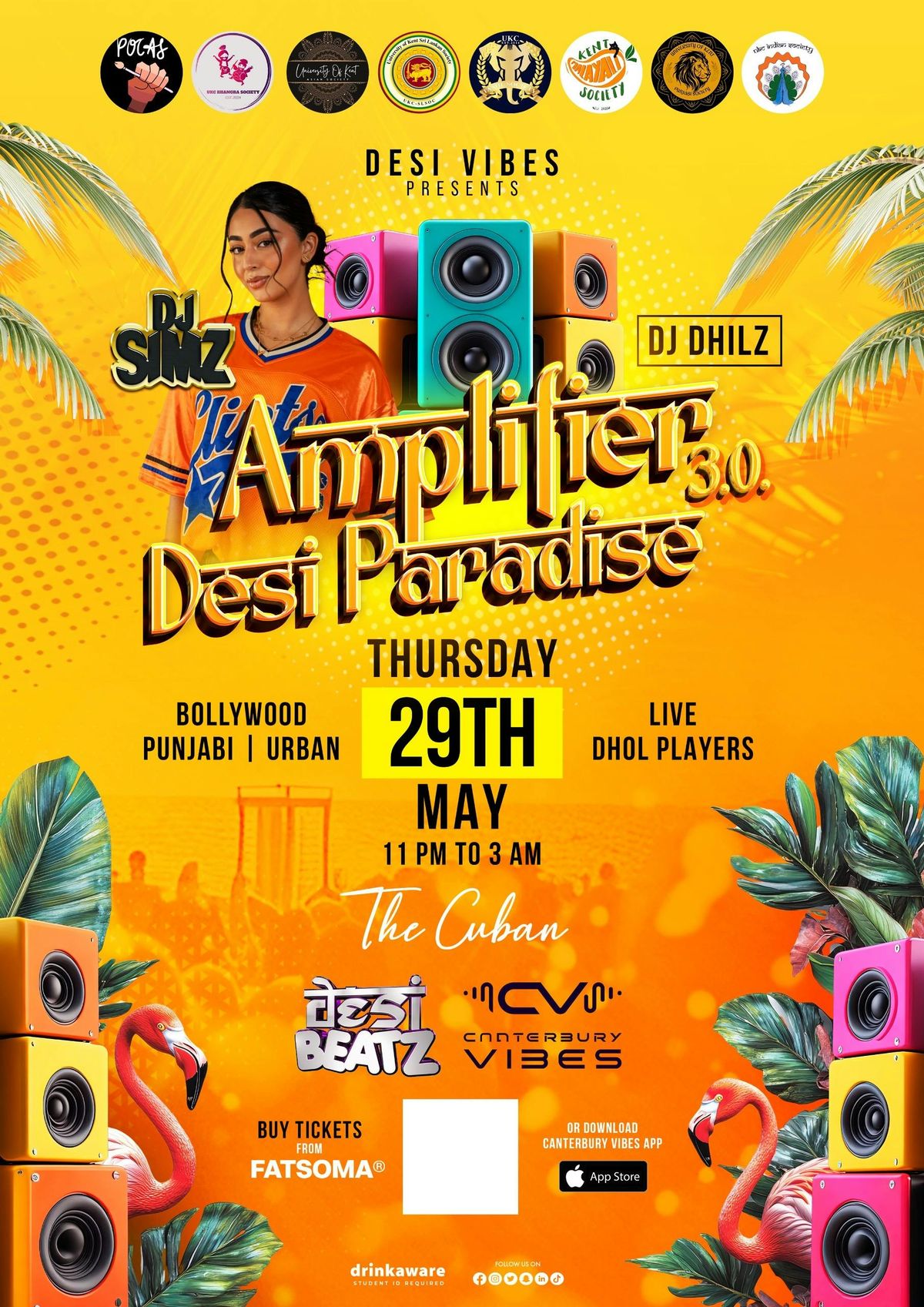 Amplifier 3.0 - Desi Paradise - Special Guest: Dj Simz, 29 May | Event in Canterbury | AllEvents