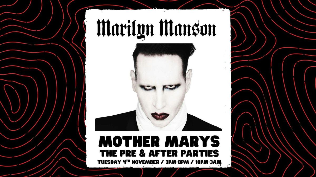 Marilyn Manson : Pre &amp; Aftershow, 4 November | Event in Manchester | AllEvents