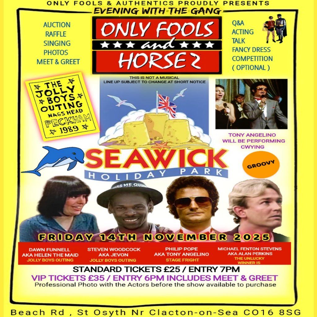 Evening with the gang from only fools and Horsez, 14 November | Event in Colchester | AllEvents