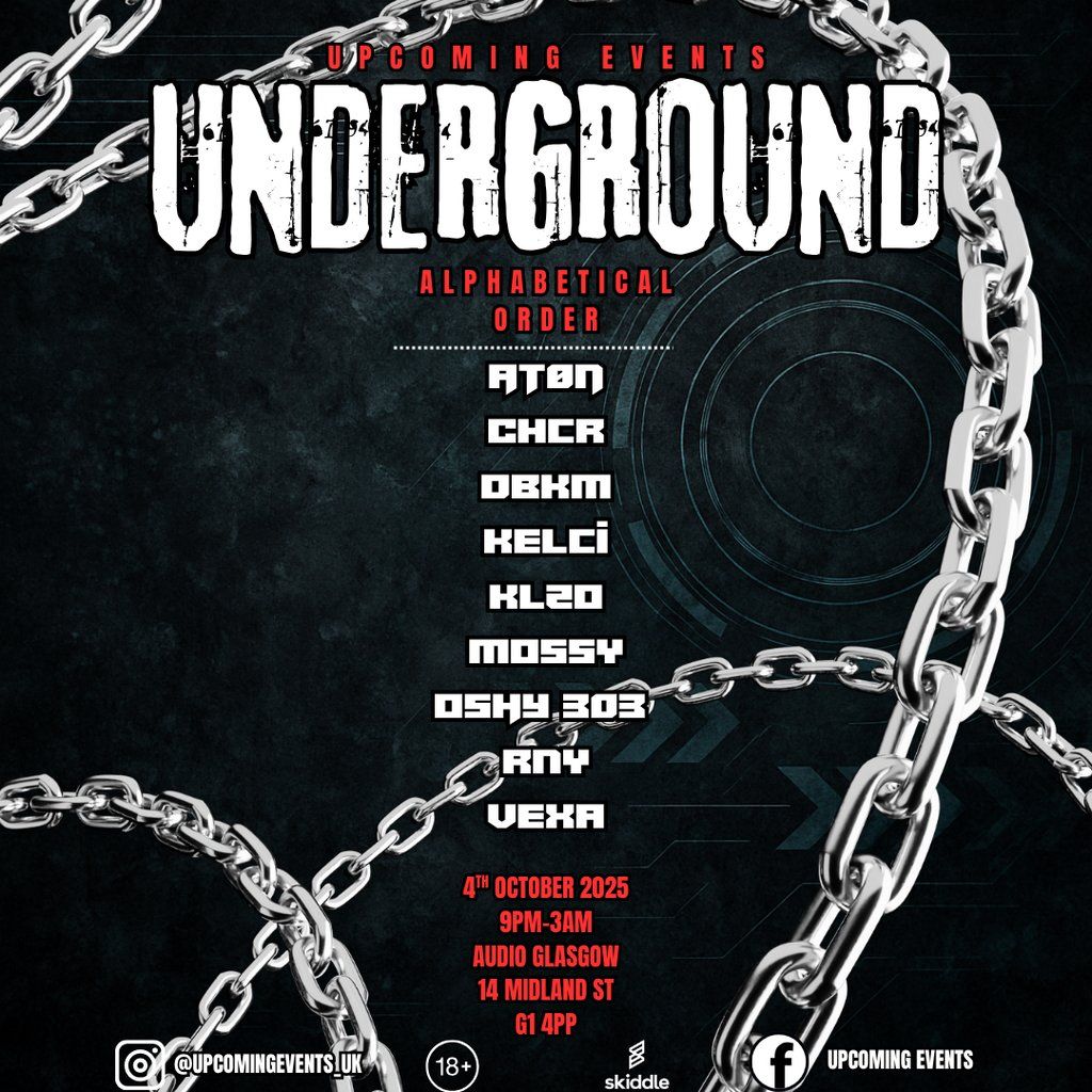 Underground, 4 October | Event in Glasgow | AllEvents