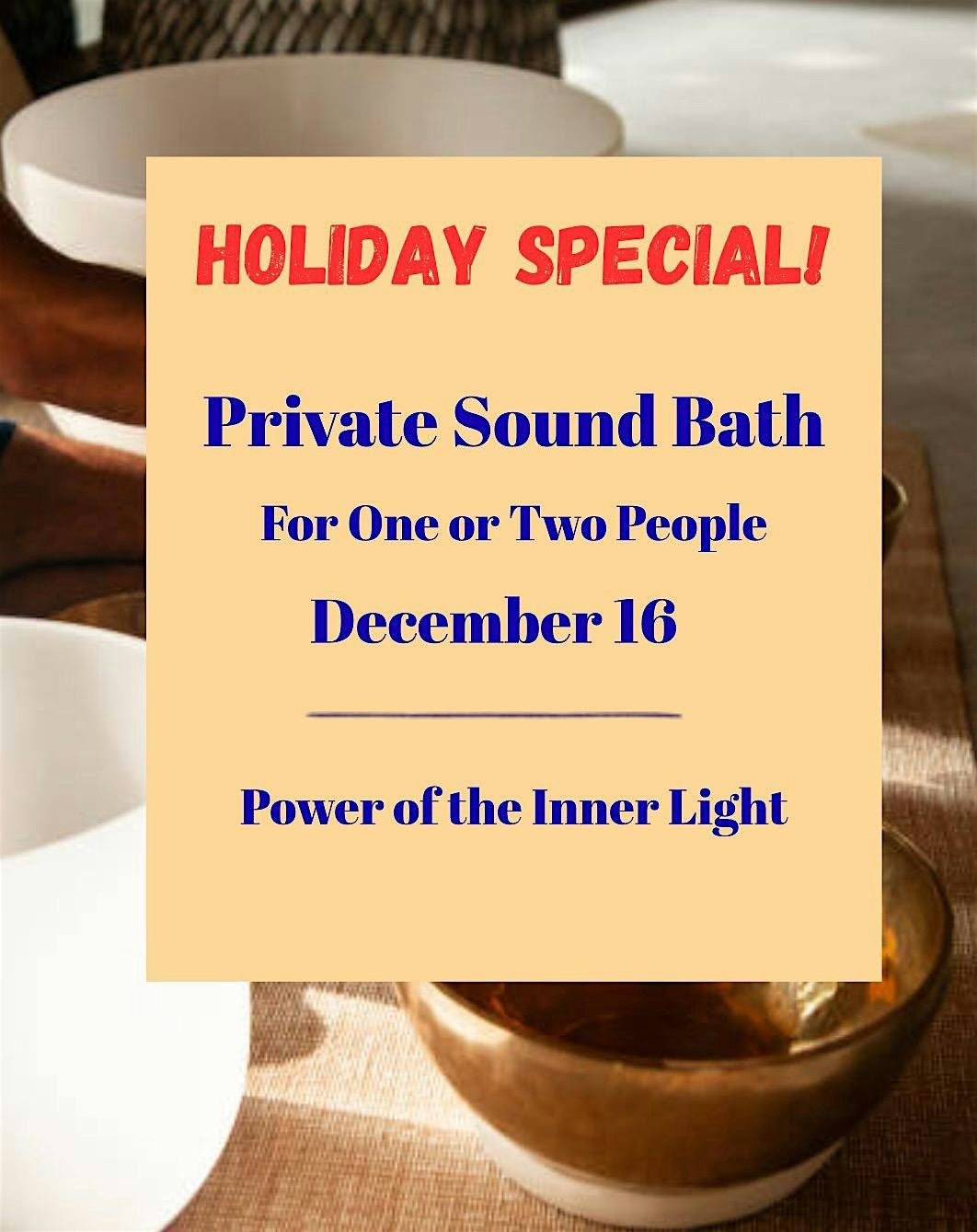Private Sound Bath for One or Two People, 16 December | Event in Dumont | AllEvents
