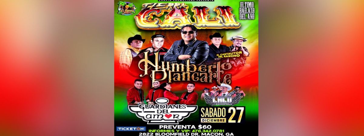 TIERRA CALI, HUMBERTO PLANCARTE Y MAS EN MACON, 27 December | Event in Macon | AllEvents