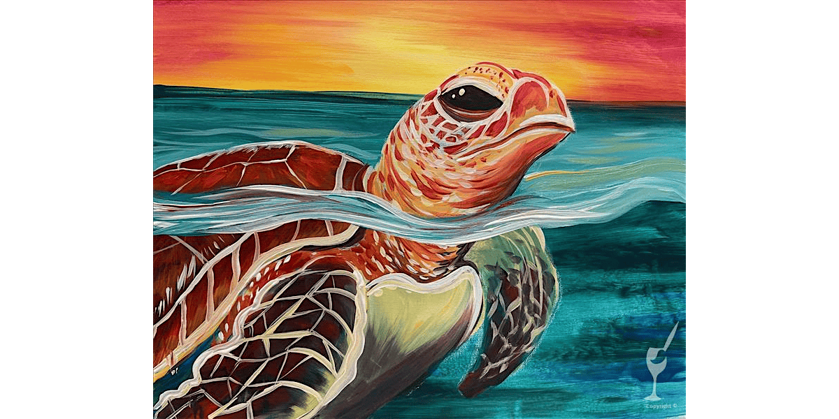 Hello Turtle From Below - Paint and Sip in Austin | Classpop ...