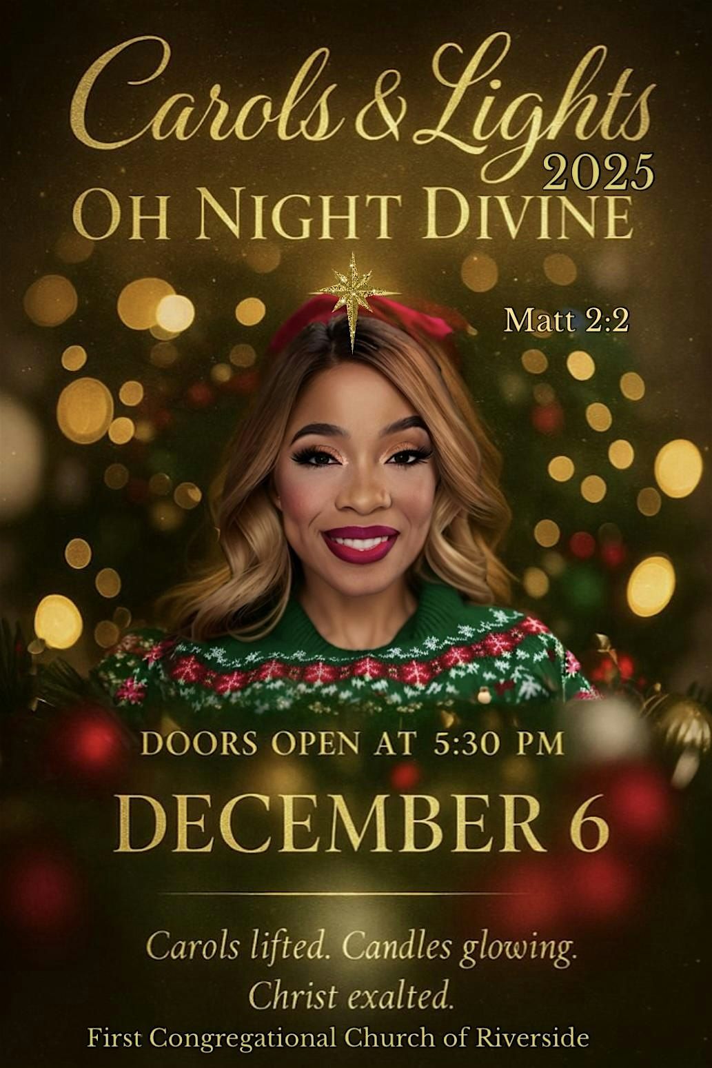 Carols and Lights 2025, 6 December | Event in Riverside | AllEvents