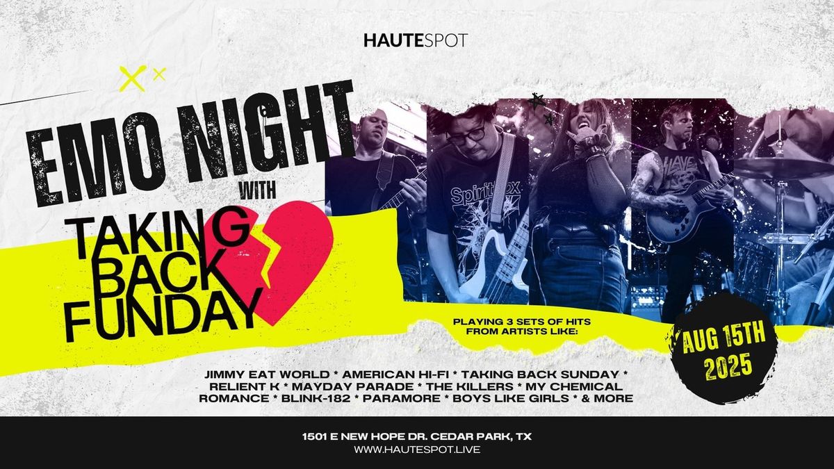 Parking Taking Back Sunday, 13 December | Event in Sayreville | AllEvents