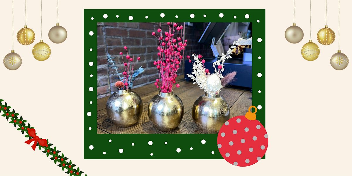 December Floral Session - Ornament-inspired bud vase (set of 3), 6 December | Event in Beacon | AllEvents