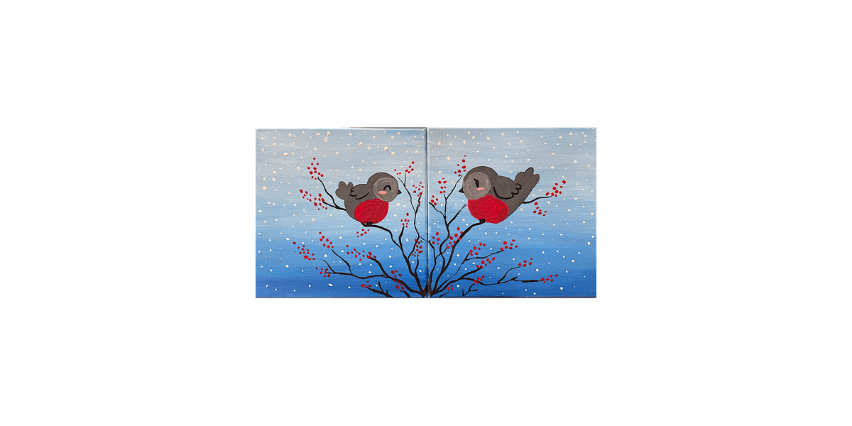 Mini - Snow Birdies - Paint and Sip in Chicago | Classpop!™, 6 December | Event in Woodridge | AllEvents