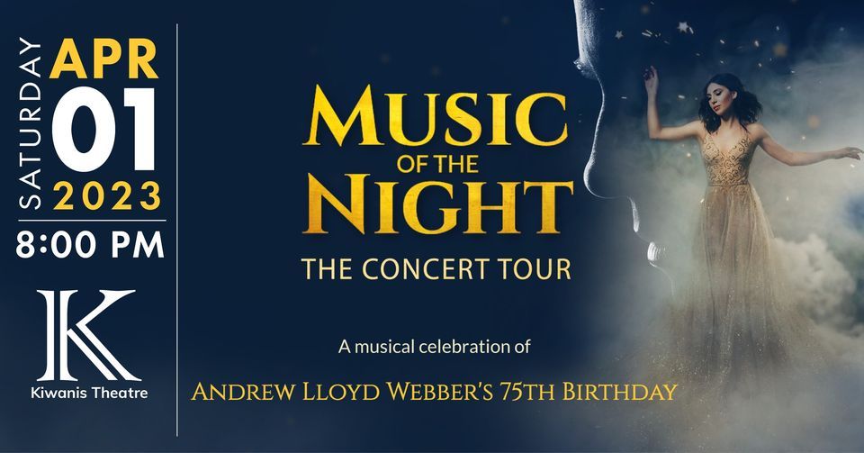 Music of the Night: The Concert Tour, 1 April | Event in Chatham | AllEvents.in