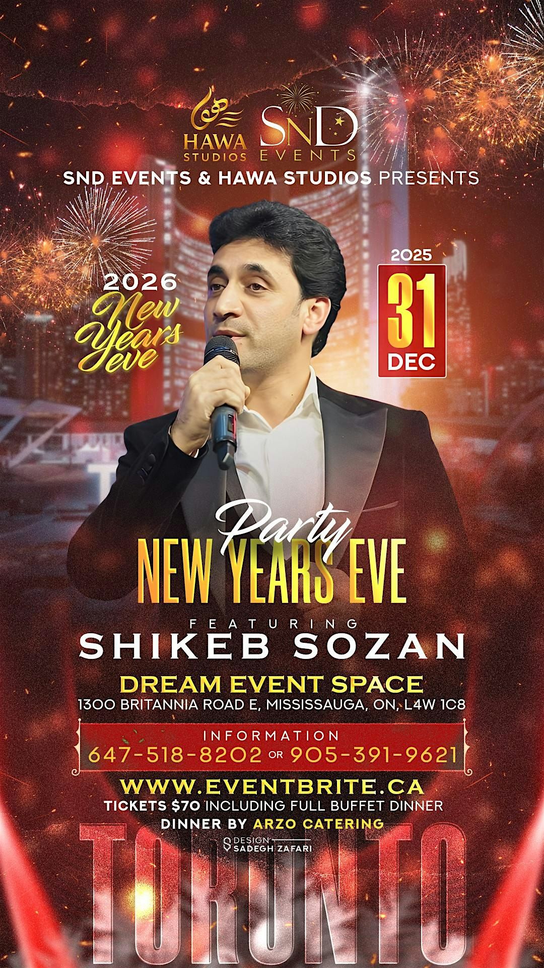 New Year’s Eve party, 31 December | Event in Mississauga | AllEvents