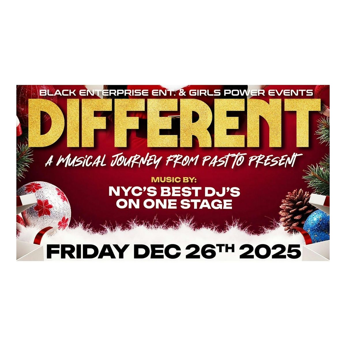 DIFFERENT, 26 December | Event in Brooklyn | AllEvents