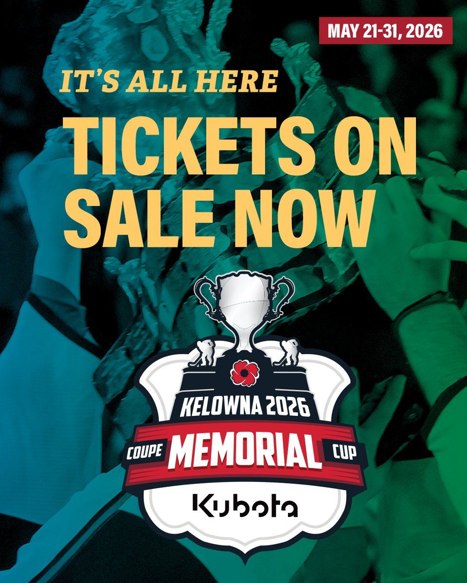 Memorial Cup 2026 - Final, 30 May | Event in Kelowna | AllEvents