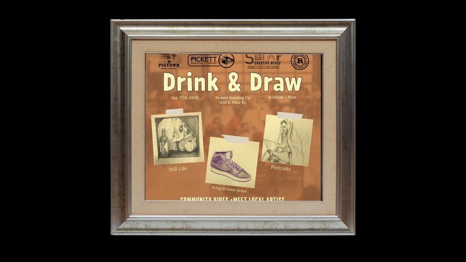 Drink & Draw, Pickett Brewing Company, Linthicum Heights, December 8