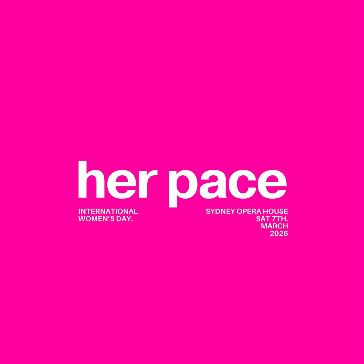 International Women's Day Run with Her Pace