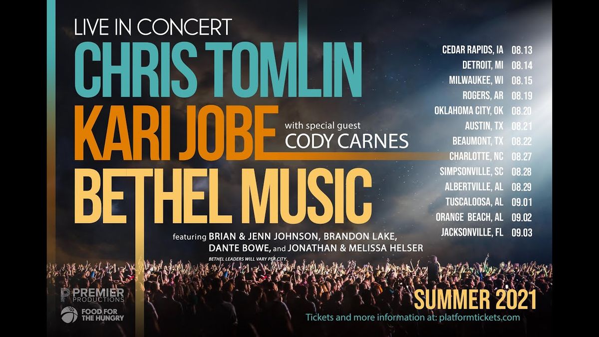 Chris Tomlin with Cody Carnes, 6 February | Event in Franklin | AllEvents