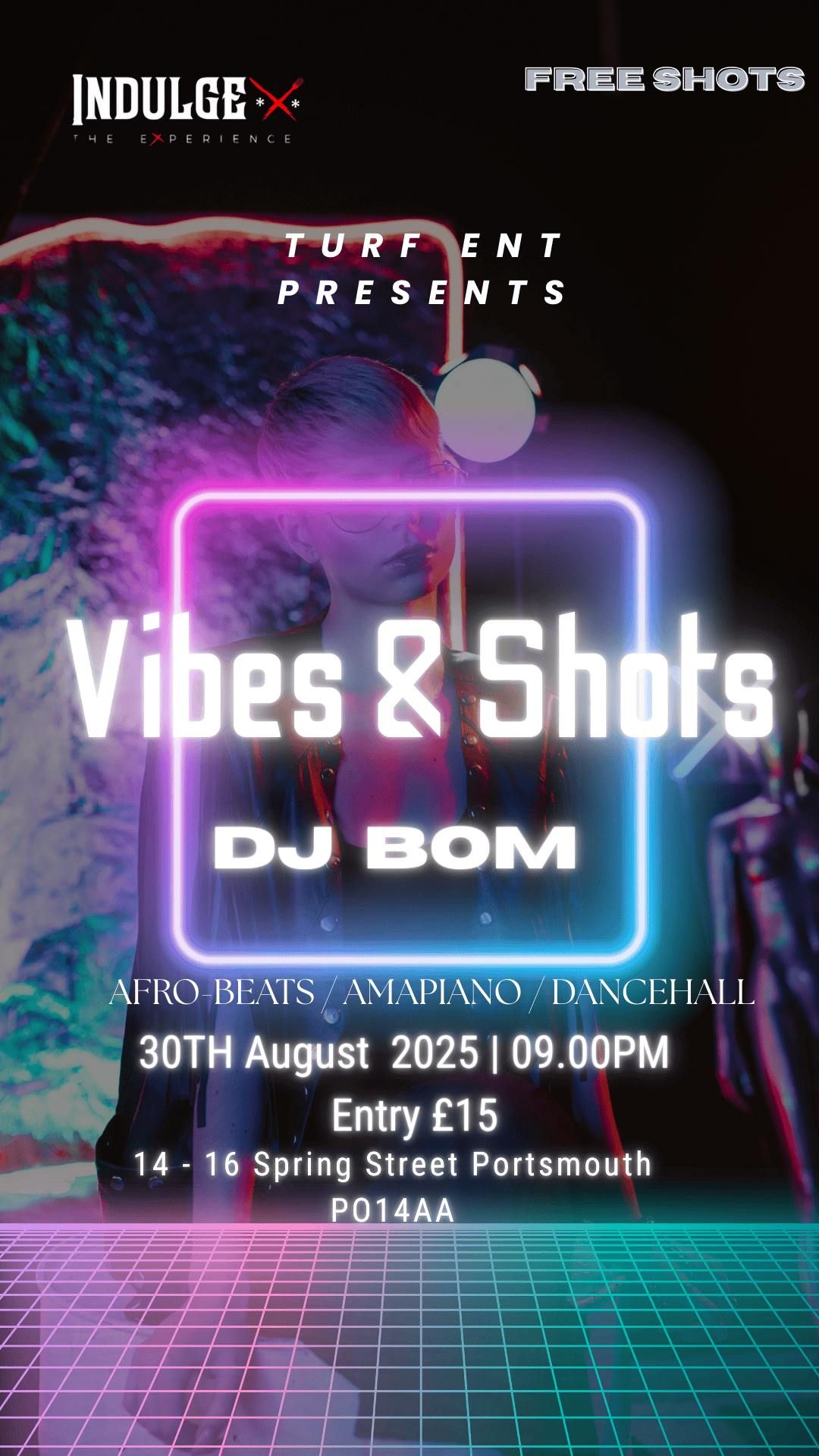Vibes &amp; Shots, 30 August | Event in Gosport | AllEvents