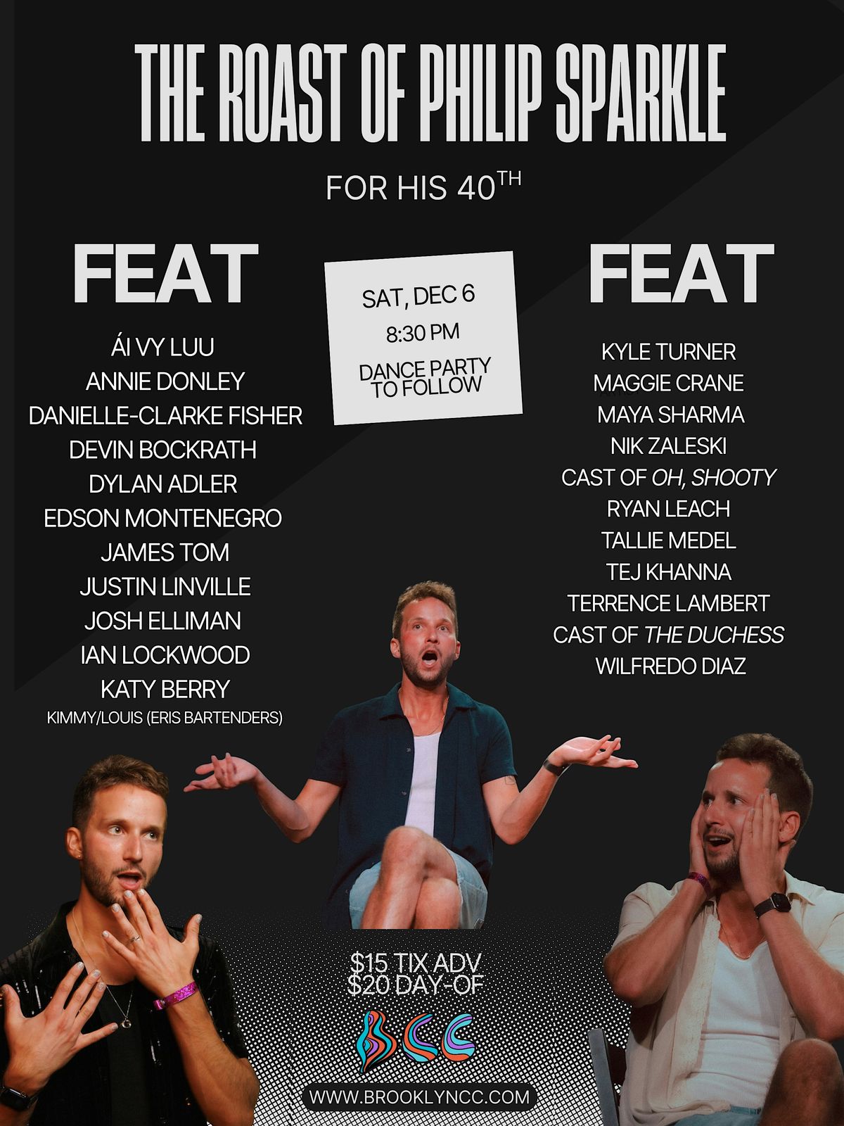 The Roast of Philip Sparkle, 6 December | Event in Brooklyn | AllEvents